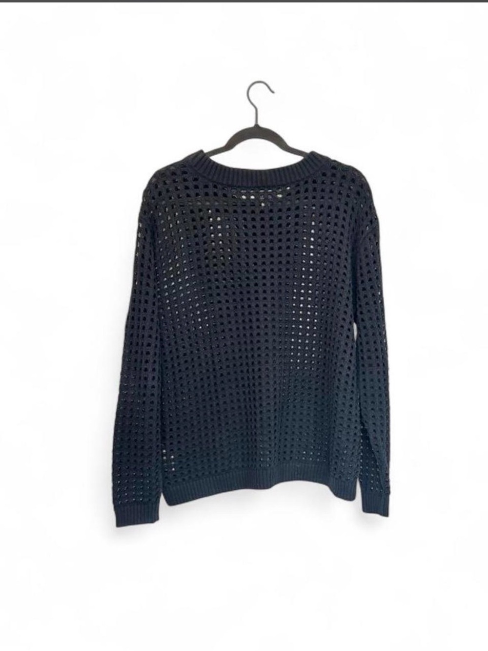 JOAN RIVERS Sweater Open Knit Oversized Whimsygoth Boxy Small